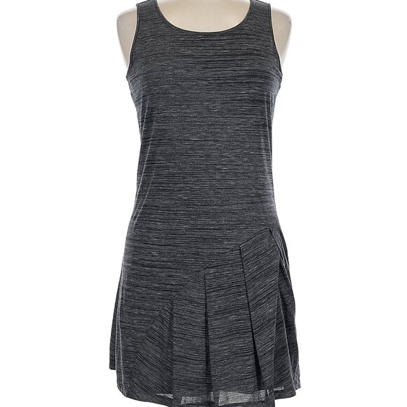 Kensie Charcoal Sleeveless Dress Pleated Active Tennis Sz M Perfect - Picture 1 of 7